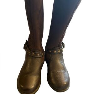 Rachel Shoes Dark Brown Combat Boots